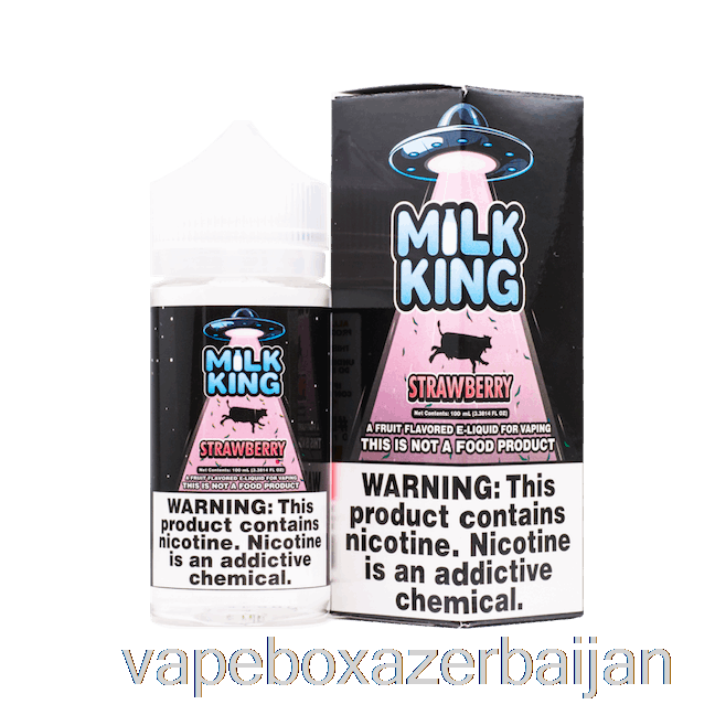 E-Juice Vape Strawberry - Milk King - 100mL 0mg